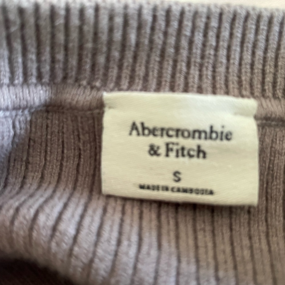 Abercrombie & Fitch Ribbed Cutout Long Sleeve Top Women’s Small - Picture 6 of 8
